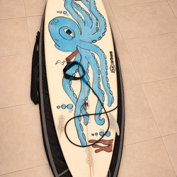 6’4” Custom Fiberglass Surfboard – Brand New