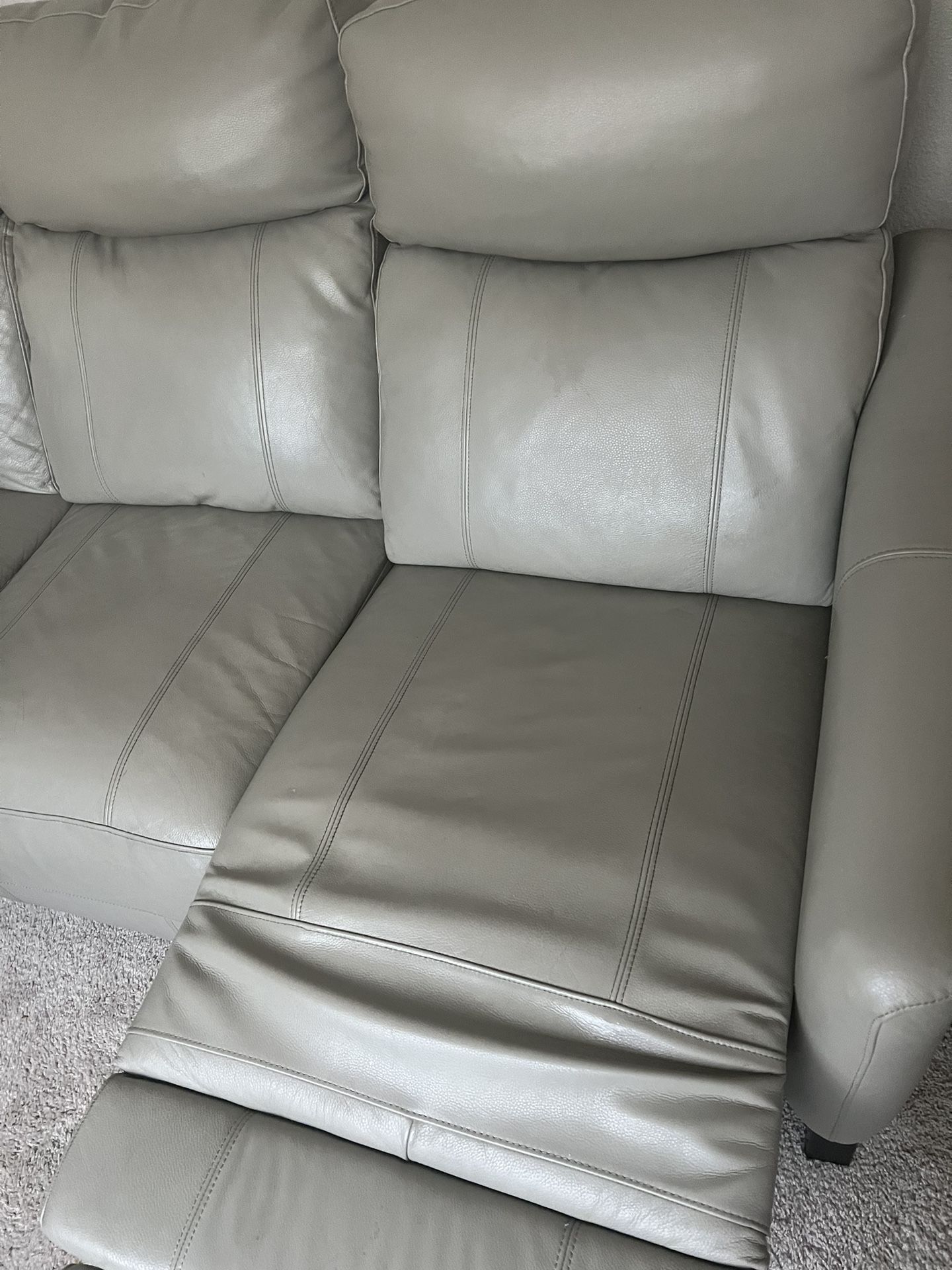 Leather Recliner Sofa