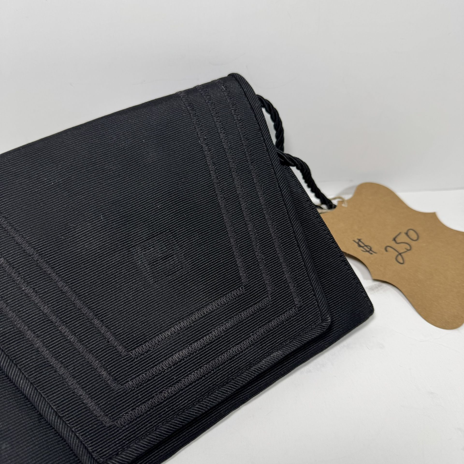 Vintage Fendi Black crossbody shoulder bag purse clutch