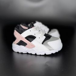 Huarache Run TD 'Grey Fog Pink Foam' Sz 4C