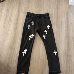Levi Chrome Heart Straight Jeans