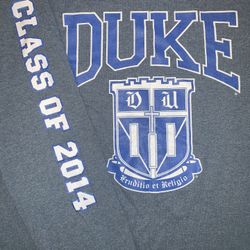 Duke Sweatshirt Men’s Size Medium Color Grey Long Sleeve 