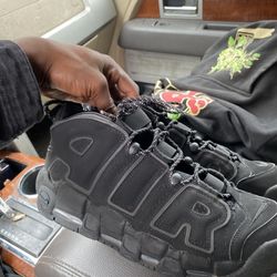Nike Air More Uptempo Reflective Black Suede