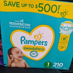 Pampers Size 1. 210 Count