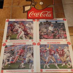 San Francisco 49 ers  1985 Super Bowl Commemorative prints and store display
