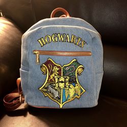 is the Cakeworthy x Harry Potter Hogwarts Denim Mini Backpack.
