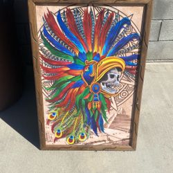 Aztec Skull Painting