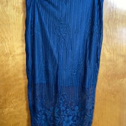 Forest green pencil skirt (large)