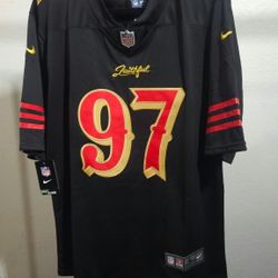 New Nike Bosa #97 San Francisco 49ers Black Rivalries Jersey Size L