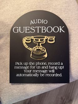 Wedding Audio Guest Book Sign
