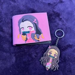 Nezuko Wallet And Keychain