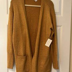 Soft Oversized Mustard Yellow Cardigan
