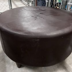 Lazy Boy, Brown Leather Ottoman 