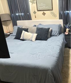 King Size mattress with new cover