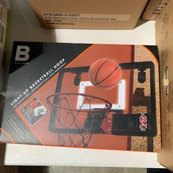 Black Series Breakaway LED Basketball Hoop