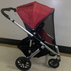 Selling a used UPPAbaby stroller. It's in good condition and ready for a new family ,Uppababy Vista Umbrella Stroller Red in Good Condition UPPAbaby V