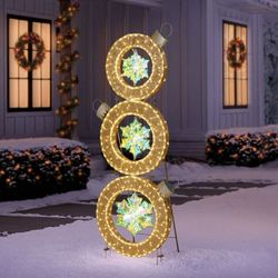 Member’s Mark 6' Pre-Lit Stacked Ornament Décor