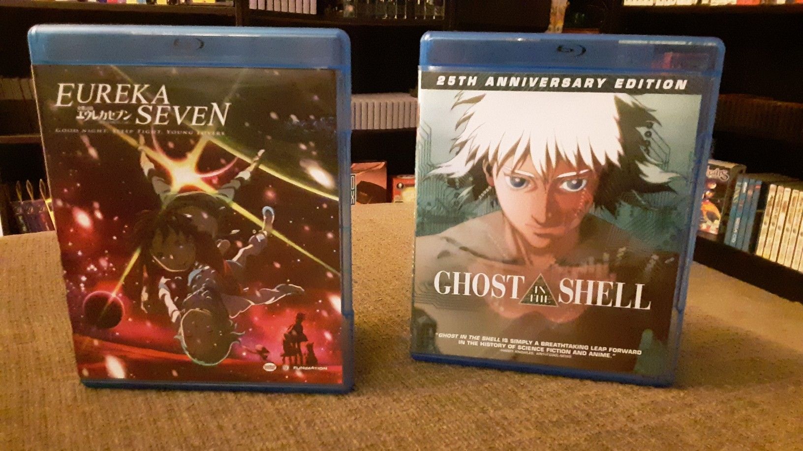 Eureka Seven and Ghost in The Shell Anime Blu Ray