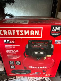 Craftsman 6 Gallon Portable Electric Pancake Air Compressor with Accessory Kit (CMEC6150K).