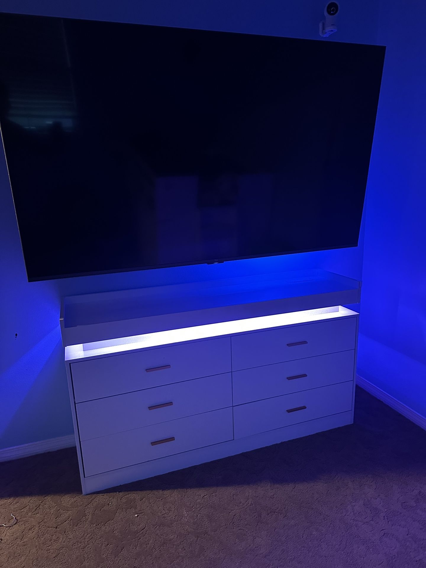 6 Drawer Dresser LED Light Up 