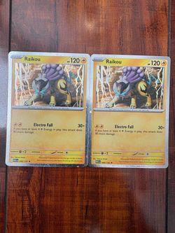 Pokemon Raikou 48/132 Mega Evolution Black Star Promo Holo Lot of 2! NM/M ⚡️