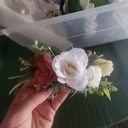 Wedding Hair Clip With Flowers