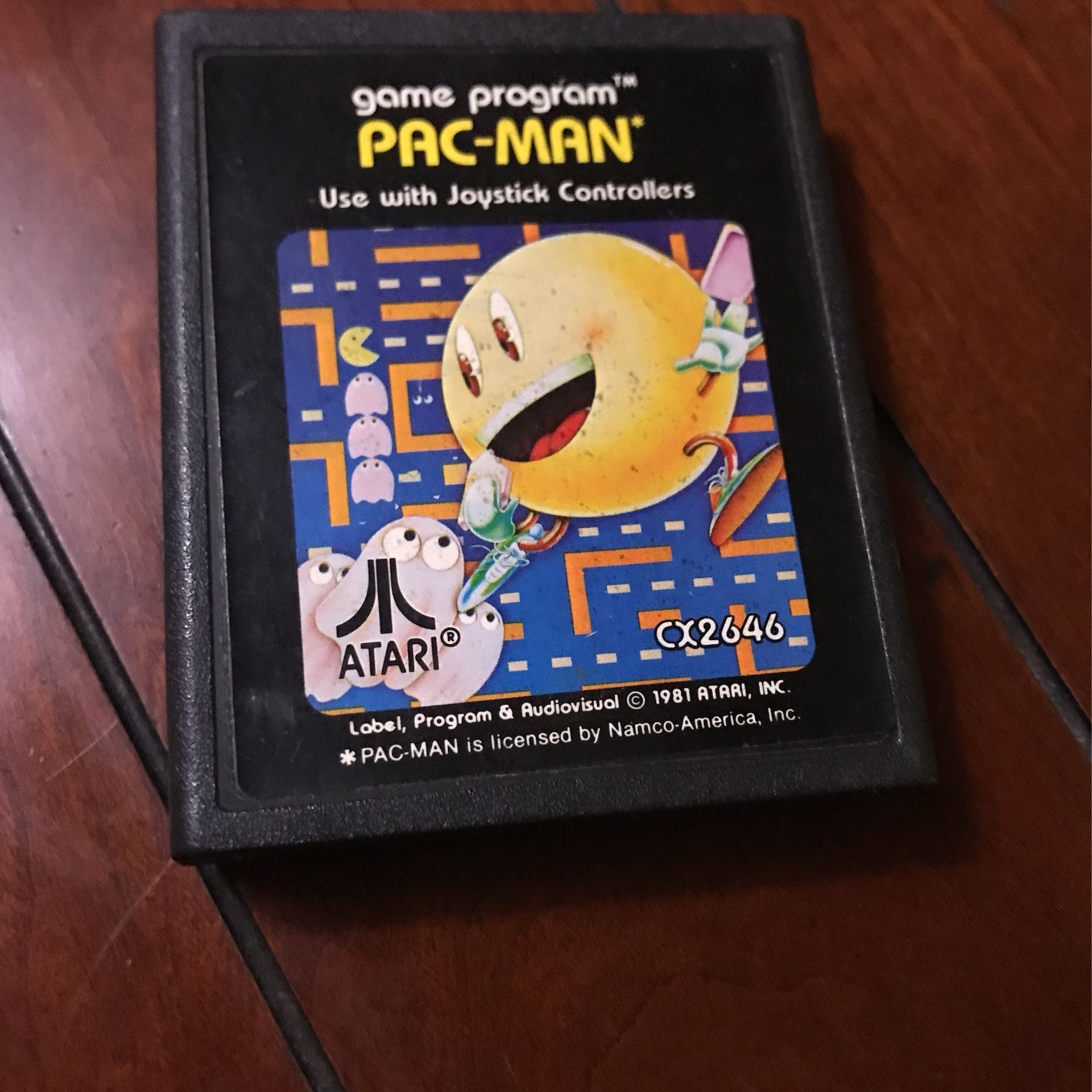 Pac-Man Atari 2600 video game original and authentic