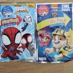 Play Pack Grab & Go Packs 1 Paw Patrol,  1 Spiderman
