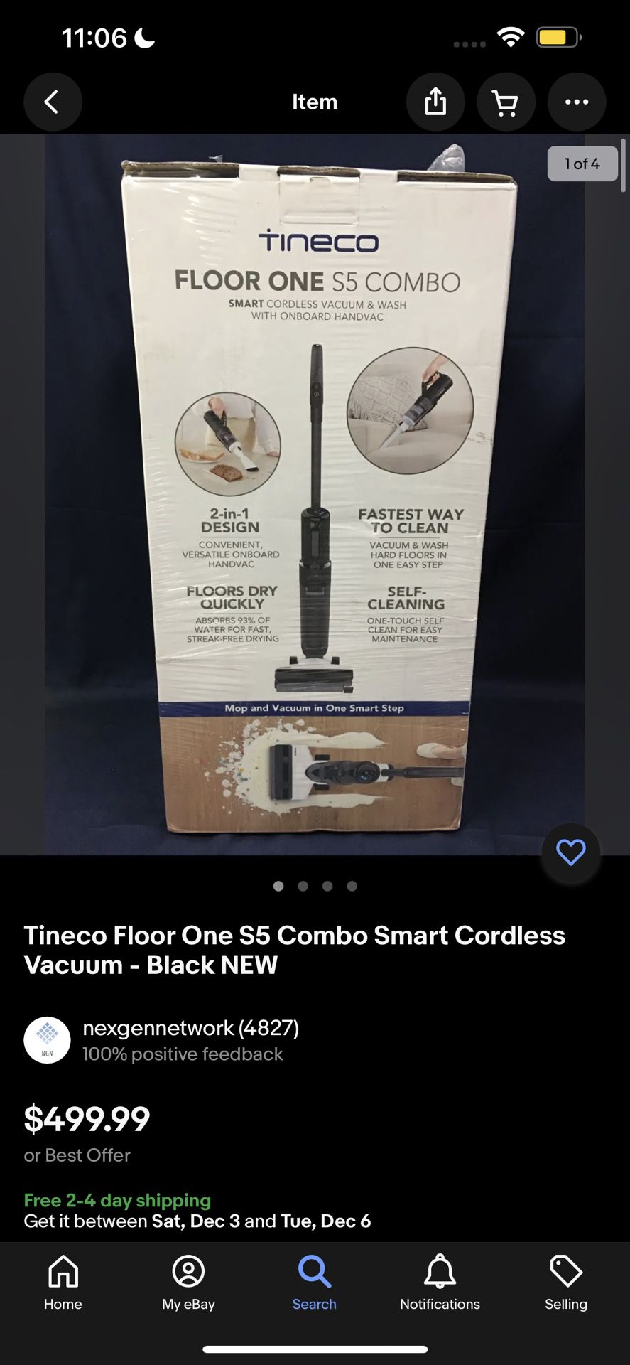 Tineco Floor One S5 Vacuum 