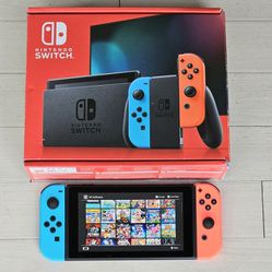 NINTENDO SWITCH V2 **MODDED* TRIPLE BOOT SYSTEMS WITH ANDROID TABLET MODE AND 512GB GAMES 