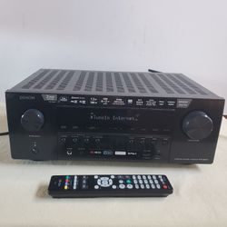 Denon AVR S950H  7.2 Channel HomeTheater Receiver Bluetooth AVR With Remote Wi-Fi Heos Apple Airplay Phono 