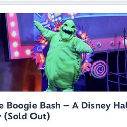 Ticket Disney Halloween Party 