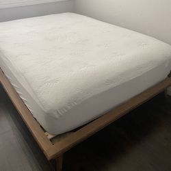 Full Size Bed Frame Mid Century Platform
