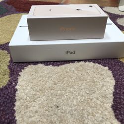 iPad and iPhone boxes