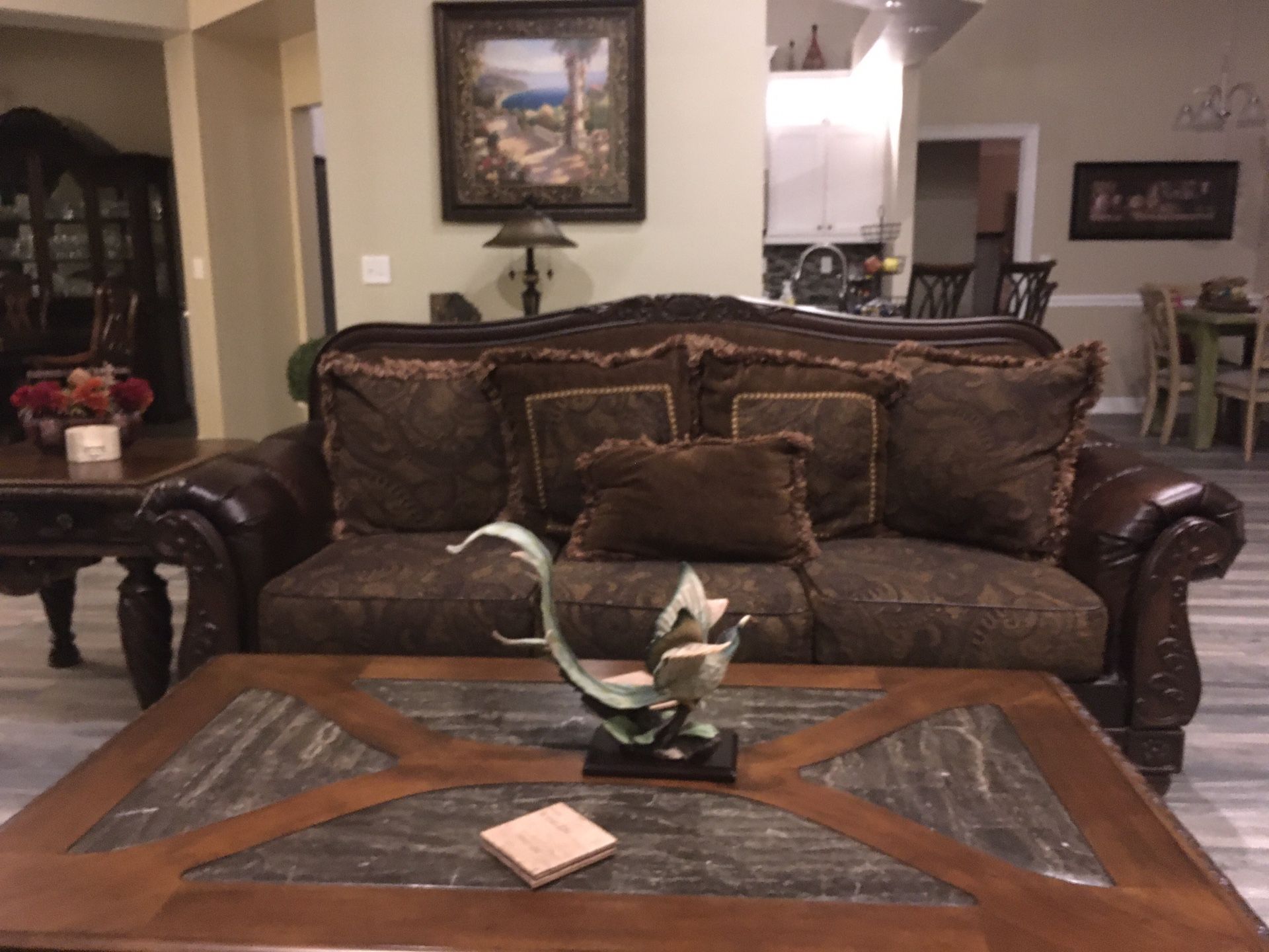 Ashley Furniture Sofa, Loveseat, Coffee Table And End Table