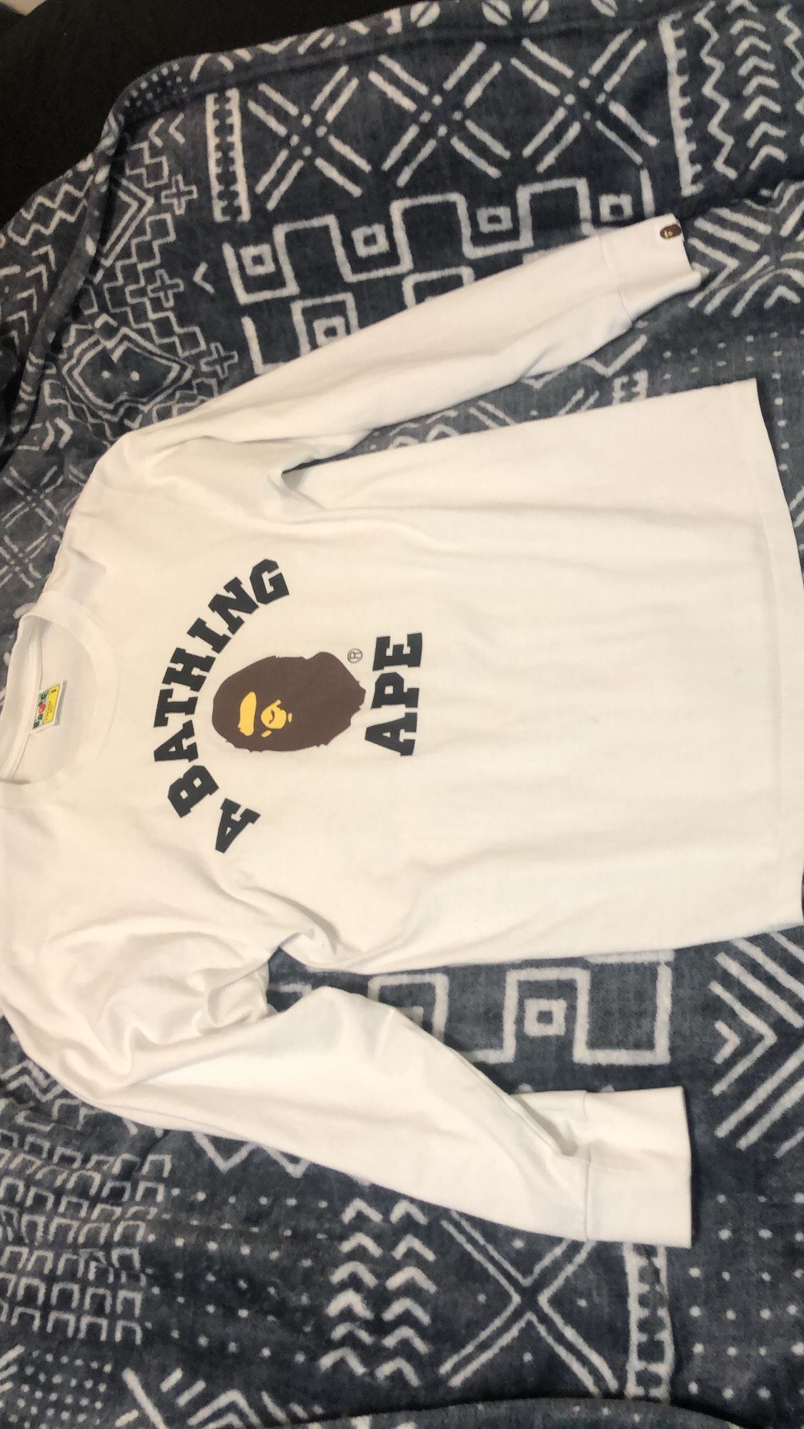 A Bathing Ape College Long Sleeve Tee