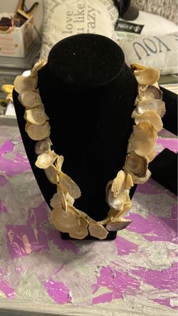Oyster shell necklace
