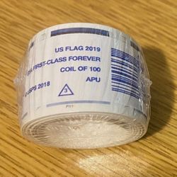 USA PNC ROLL OF 100 FOREVER FLAG STAMP GENUINE USPS -MNH - 2019