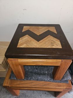End table and little table.