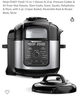 Ninja FD401 Foodi 12-in-1 Deluxe XL 8 qt. Pressure Cooker & Air Fryer