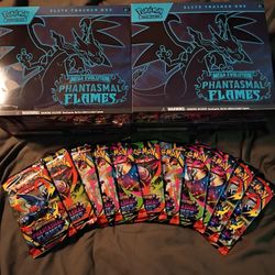 Phantasmal Flames Elite Trainer Boxes And Booster Packs