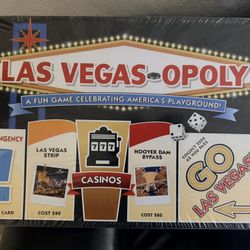 Las Vegas-Opoly Board Game Late for the Sky New Sealed