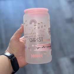 Religious 16oz Glass  Can Tumbler 