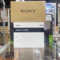 Sony FX30 With Sigma 14mm F1.8 