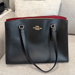 Coach Tatum Carryall - Black/Red Laptop Bag