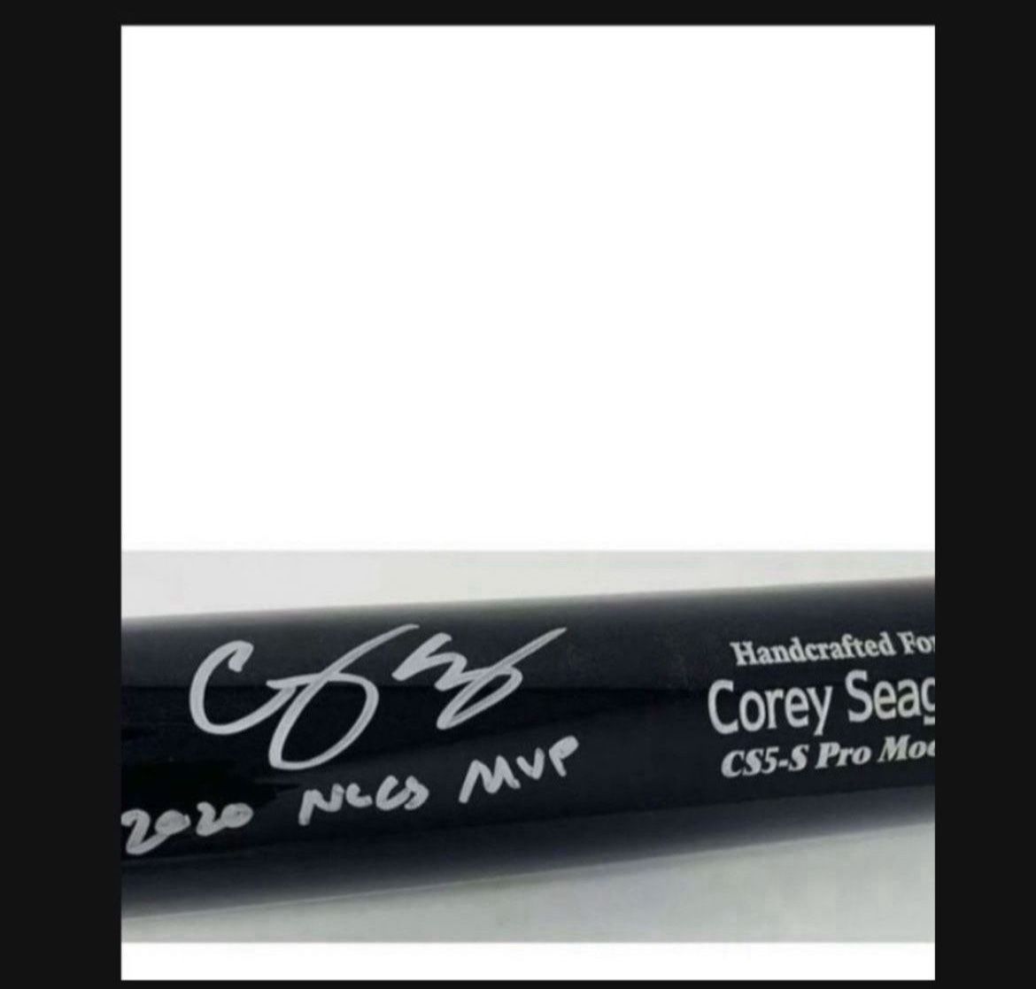 Corey Seager Autograph Bat Coa Fantastics