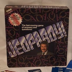 Vintage Jeopardy Master's Edition Trivia Board Game 1992  Alex Trebek Complete