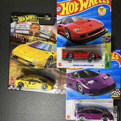 Hot Wheels Ferrari Lamborghini Bugatti 