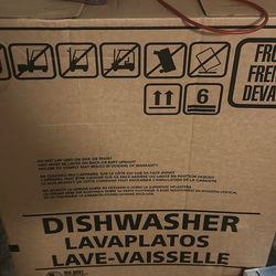 New FrigidAir 24” SS  4 cycle 3opt Disheasher In Box