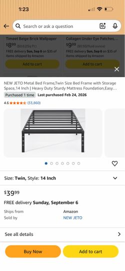 Twin Metal Bed Frame